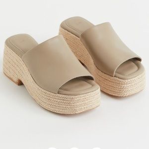NWOT H&M Platform Espadrilles